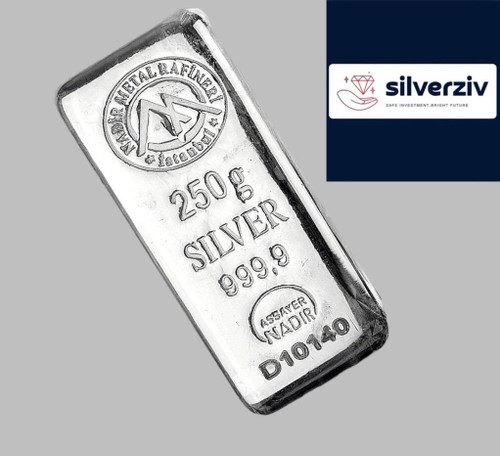 شمش نقره 250 گرمی نادیر