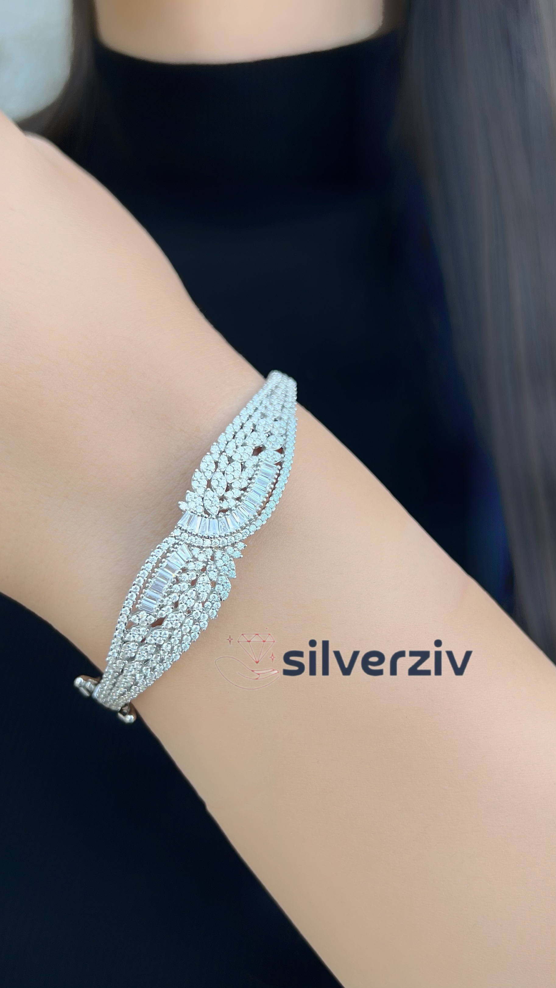 خرید دستبند النگویی نقره ایتالیایی|silverziv