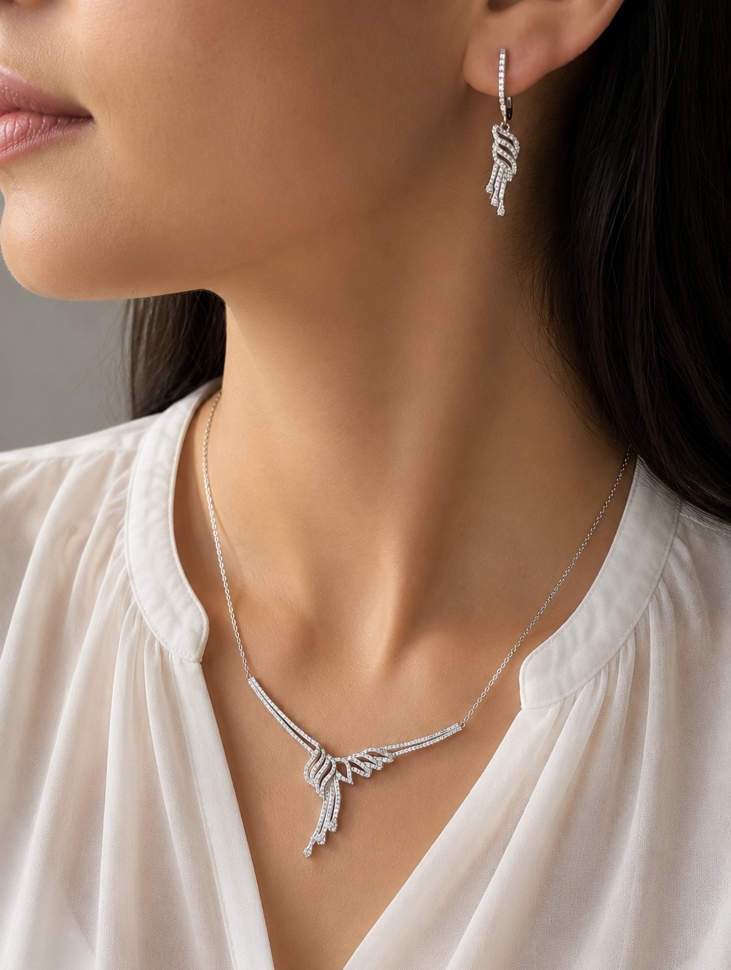سرویس زنجیری نقره فرشته/silverziv