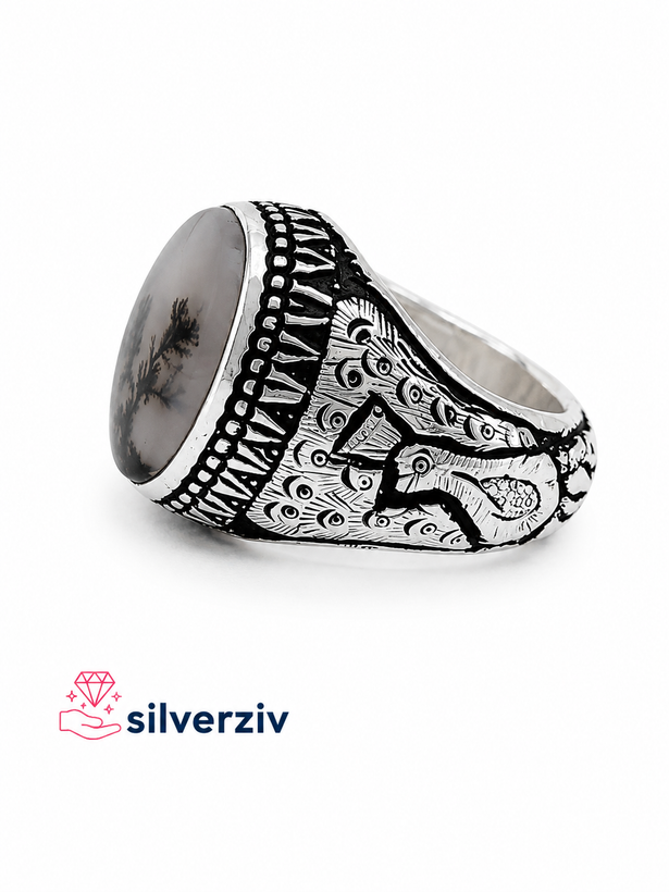انگشتر شجر فاخر و کلکسیونی ازاده/silverziv