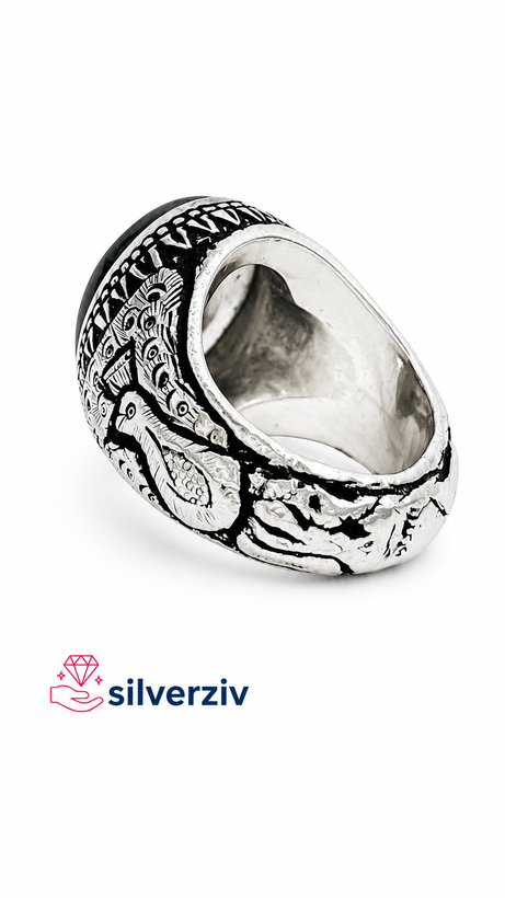 انگشتر شجر فاخر و کلکسیونی ازاده/silverziv